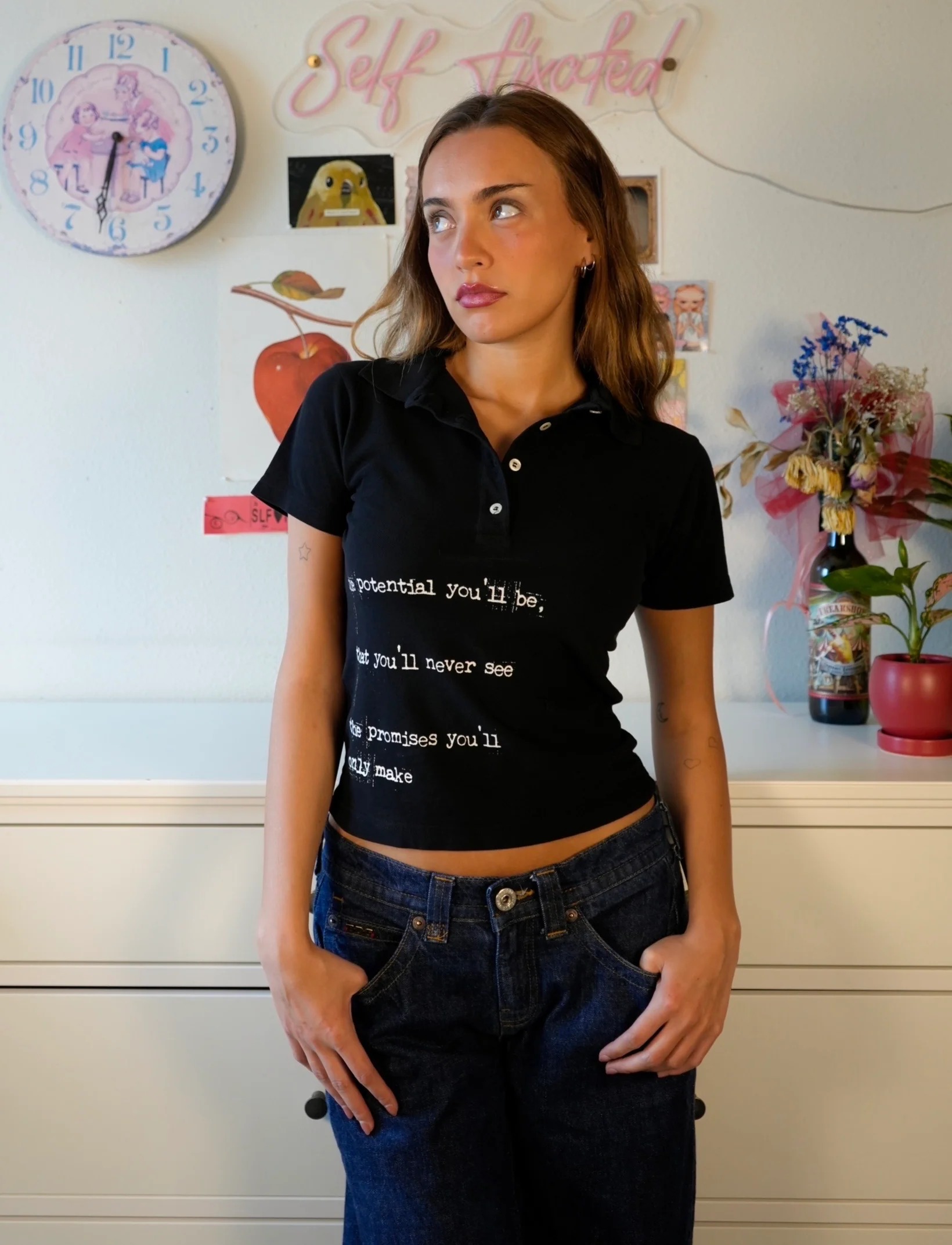 Y2K Graphic Baby Tee Crop - Aesthetic Spider Graphic Tops Y2k Style