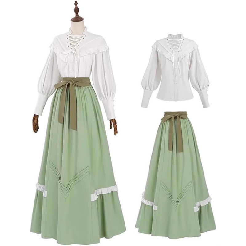 Dresses - 2026 Halloween Cosplay Costume Maid Vintage