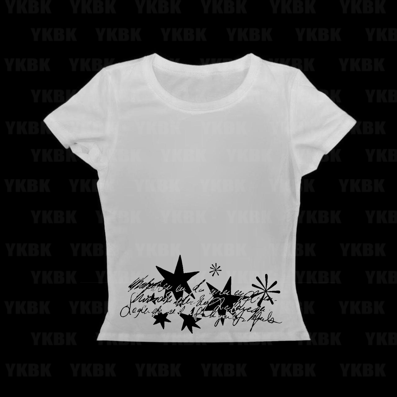 Y2K Graphic Baby Tee Crop - Punk 2000s Y2k Style Crop Tops