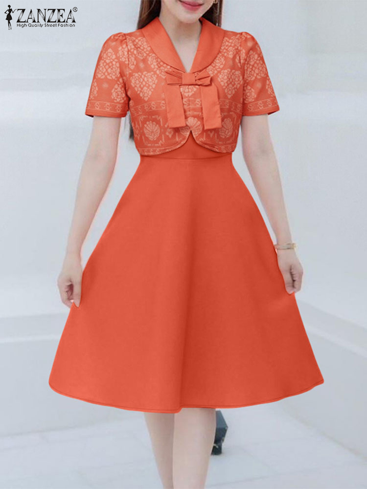 Stylish A Line Party Dress ZAN - French Vintage Floral Midi Dress review and price