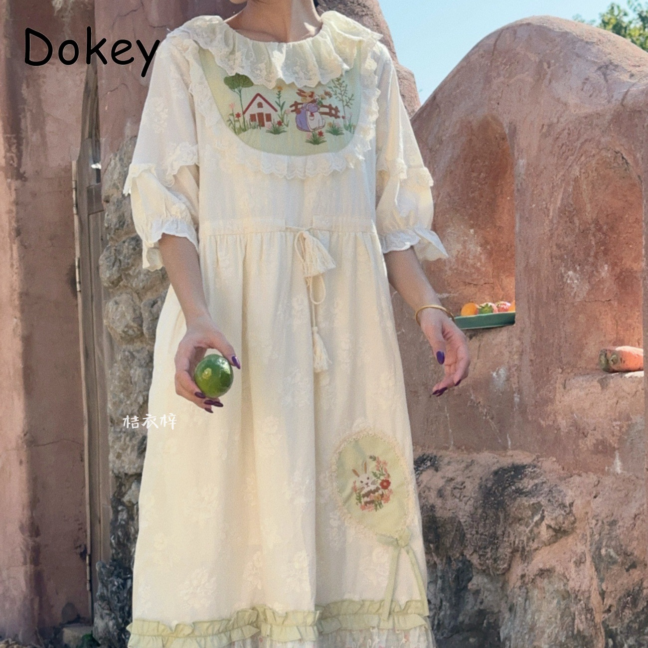 Vintage Embroidery Floral Fair - French Vintage Floral Midi Dress review and price