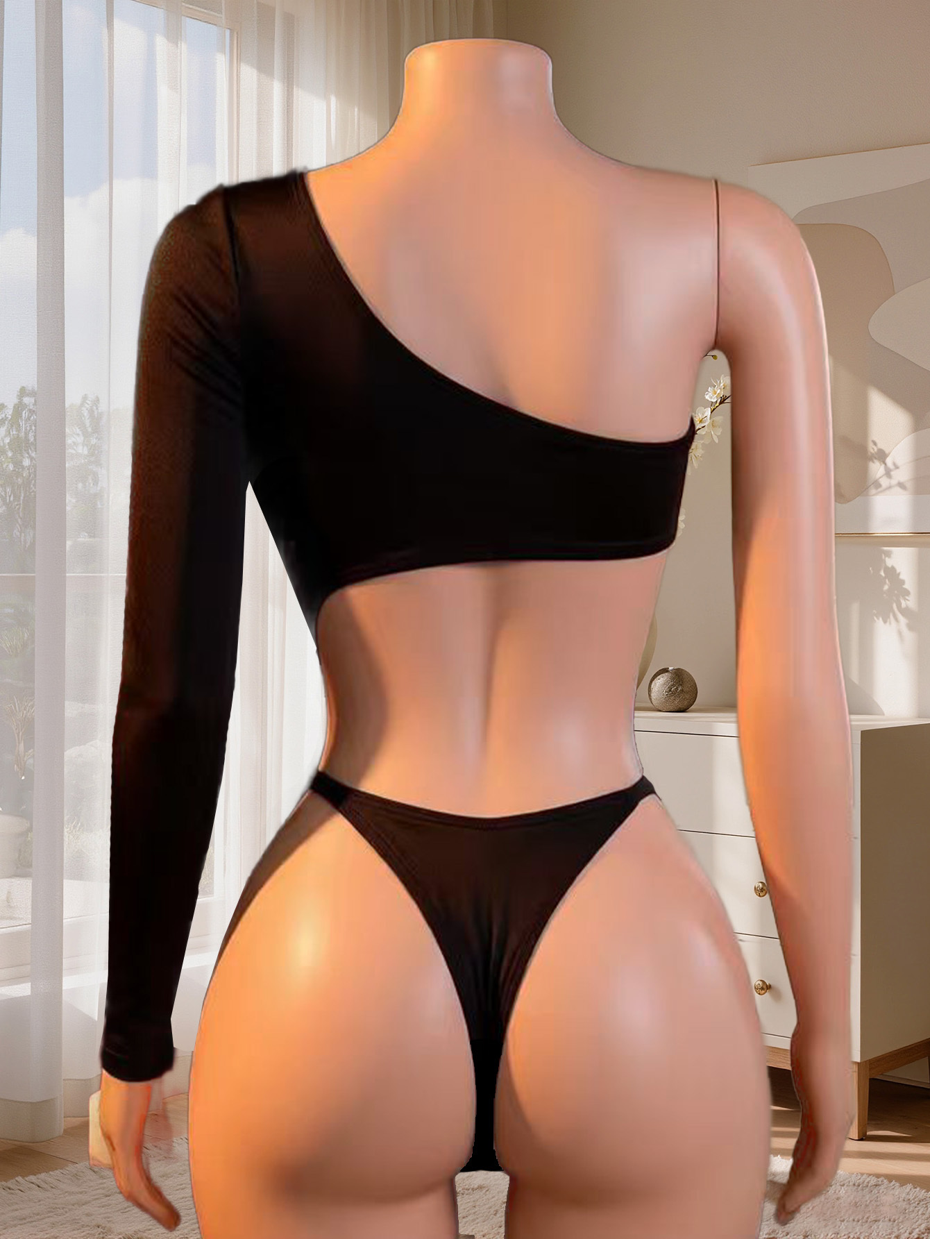 Women One Shoulder Long Sleeve - Lingerie review and price