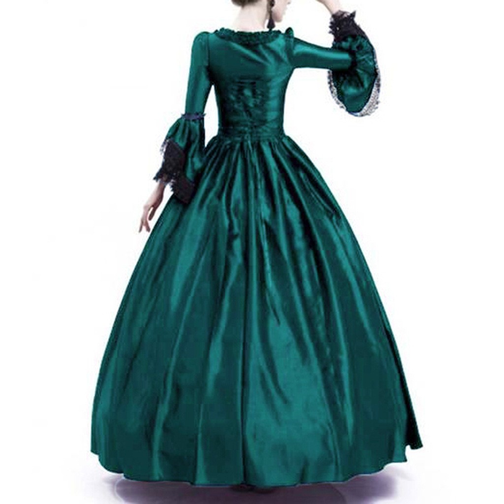 Patchwork Long Bell Sleeve Dre - Dresses review and price