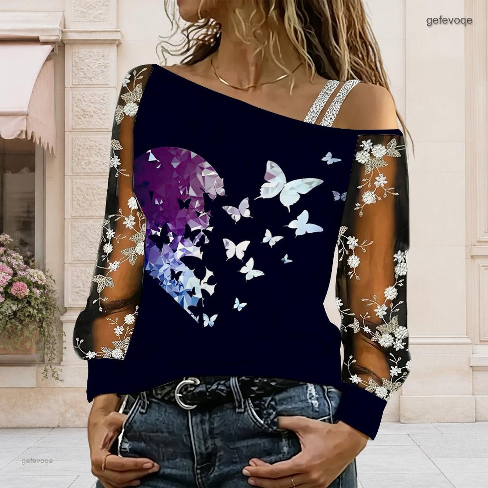 Women Off Shoulder Blouse Asym - Blouses review and price