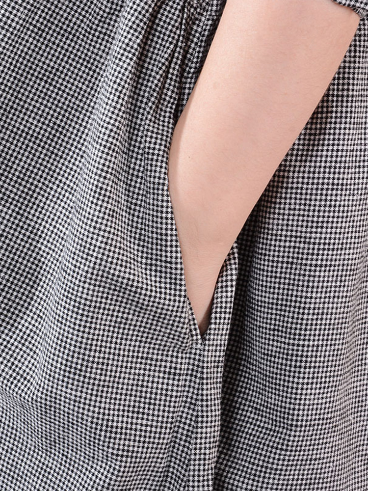 Women's Long Sleeve Cotton Lin - Korean Style A Line Shirt Dress review and price