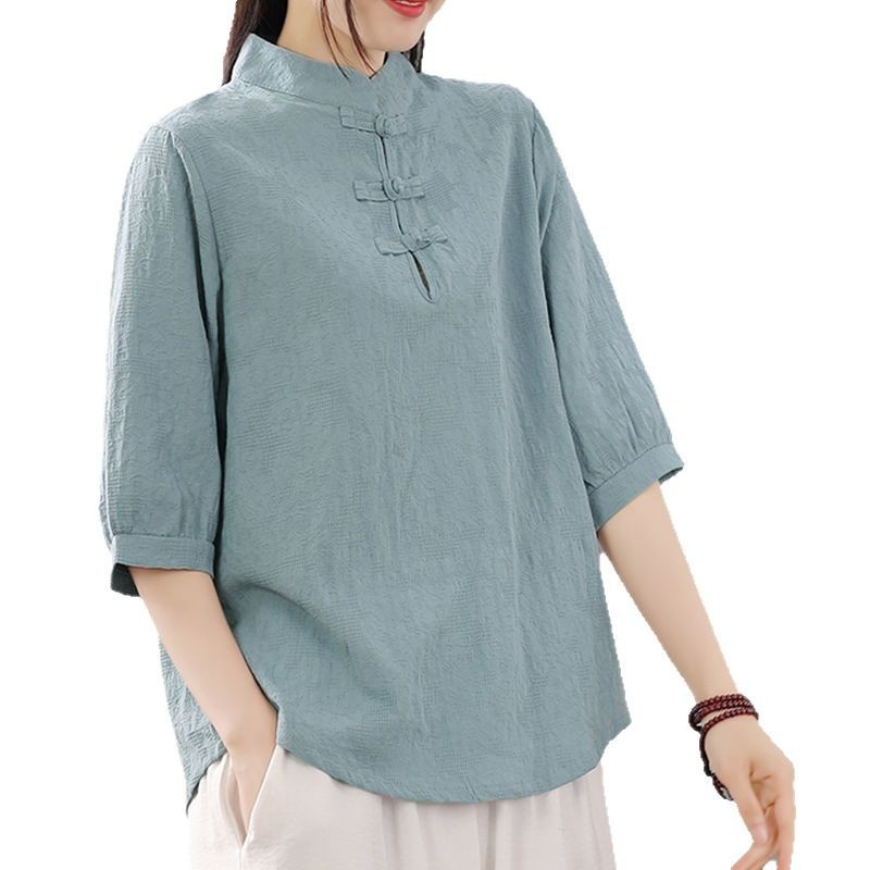 Pullover Crew Neck Blouse Regu - Blouses review and price
