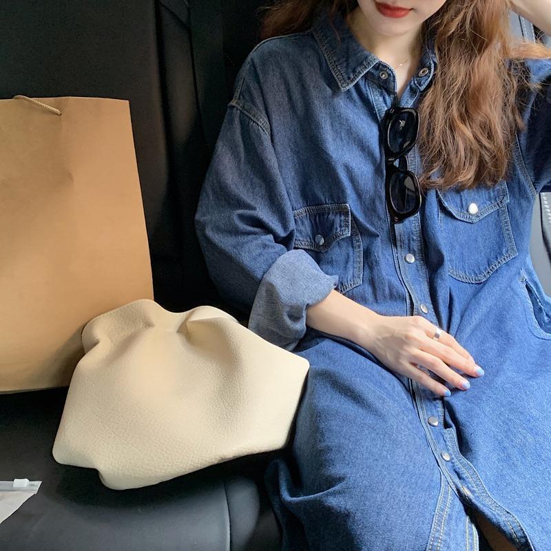 2026 New Women Denim Shirt Dre - Korean Style A Line Shirt Dress review and price