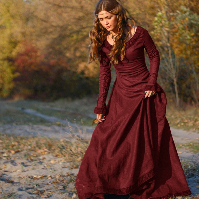 Round Neck Long Sleeve Dress w - Dresses review and price