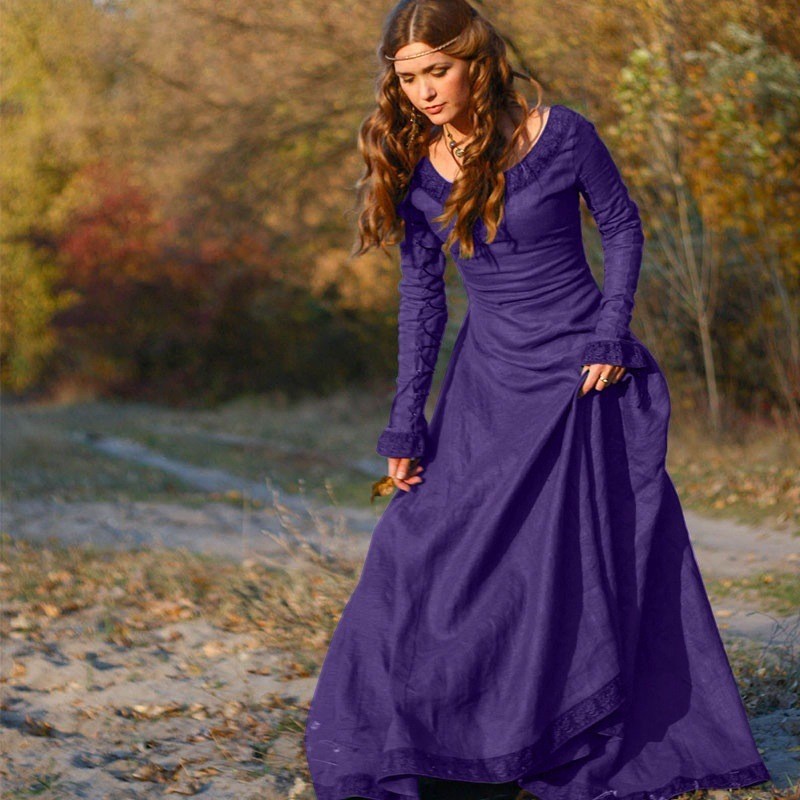 Round Neck Long Sleeve Dress w - Dresses review and price