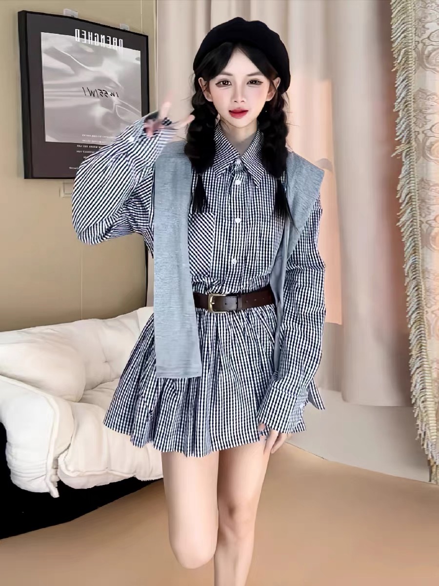 Early Autumn Korean Style Shir - Korean Style A Line Shirt Dress review and price