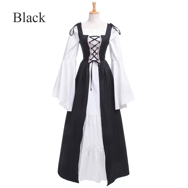 Retro Tie Waist Middle Ages Re - Dresses review and price