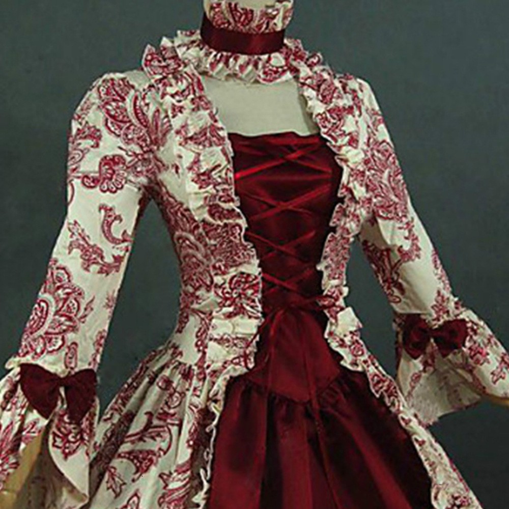 Printed Long Sleeve Dress High - Dresses review and price