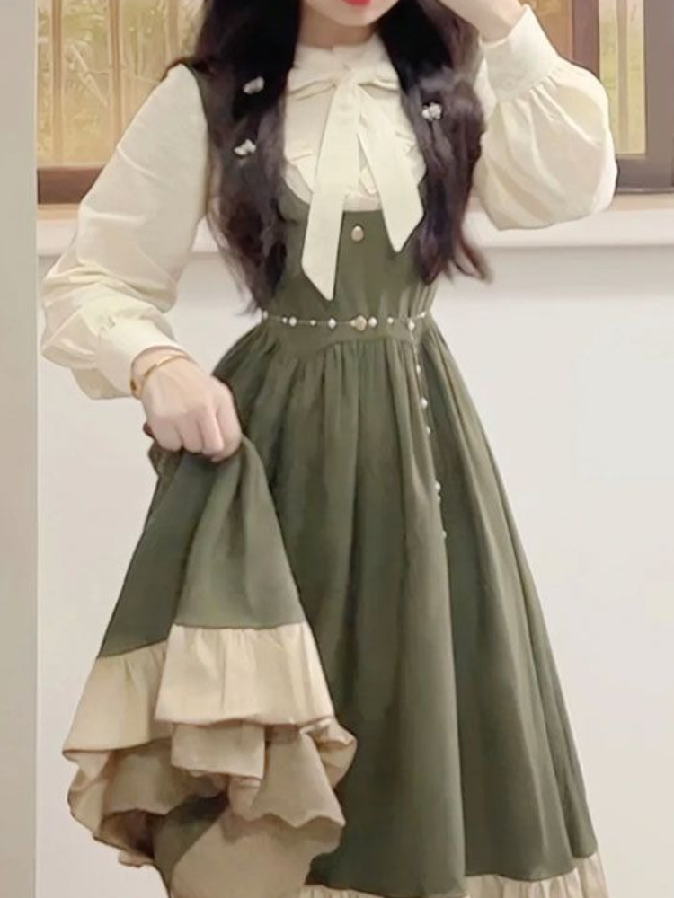 2025 New Japanese Korean Kawai - Korean Style A Line Shirt Dress review and price
