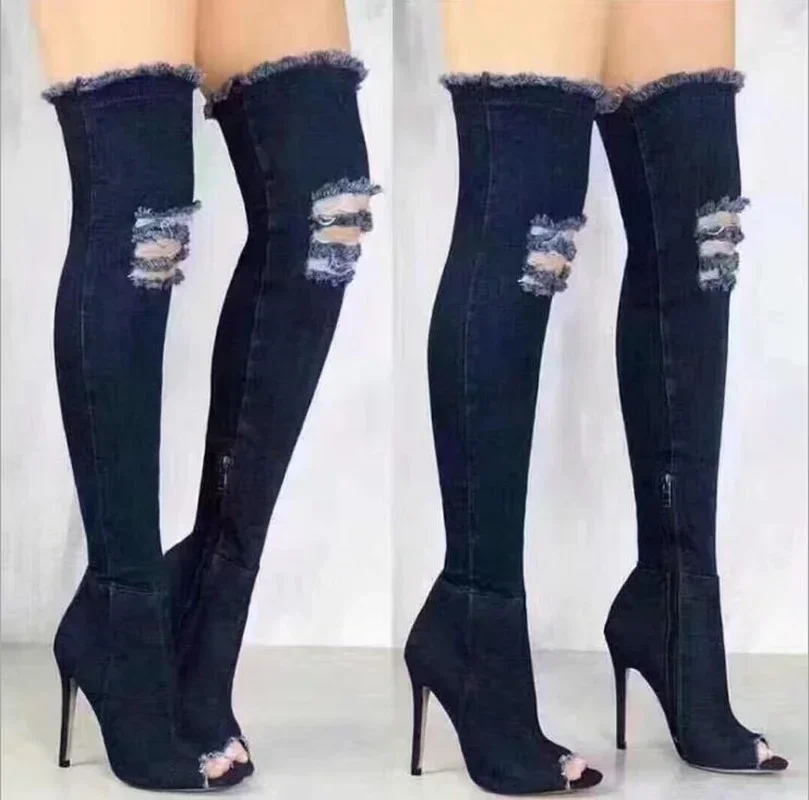 Boots Women Summer Autumn Thig - Jeans review and price